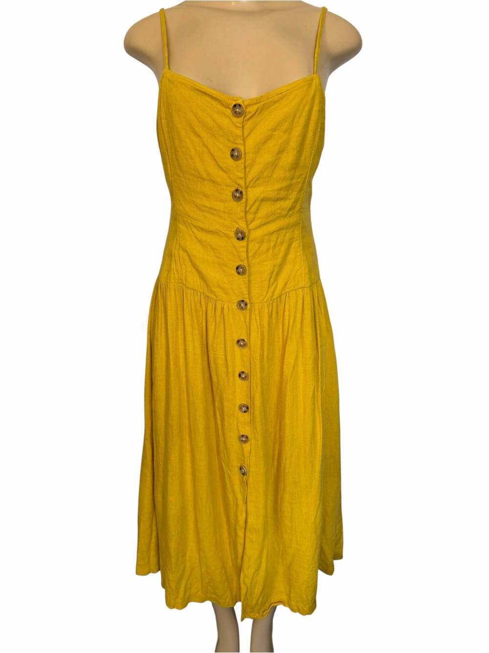Urban outfitters button up dropped waist midi dress